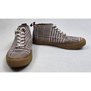 Plaid Seavees Legend 90 High-Top Sneakers Size 10 Gum Sole Womens